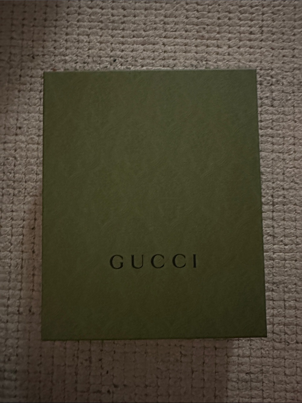 Gucci Olive Green Logo Gift Box